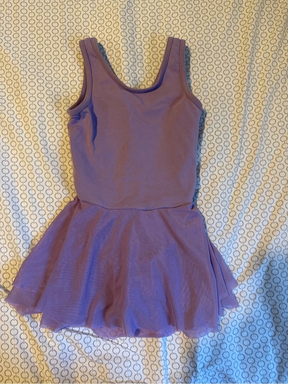 Weissman Lavender and Cream Kids Dancewear Top
